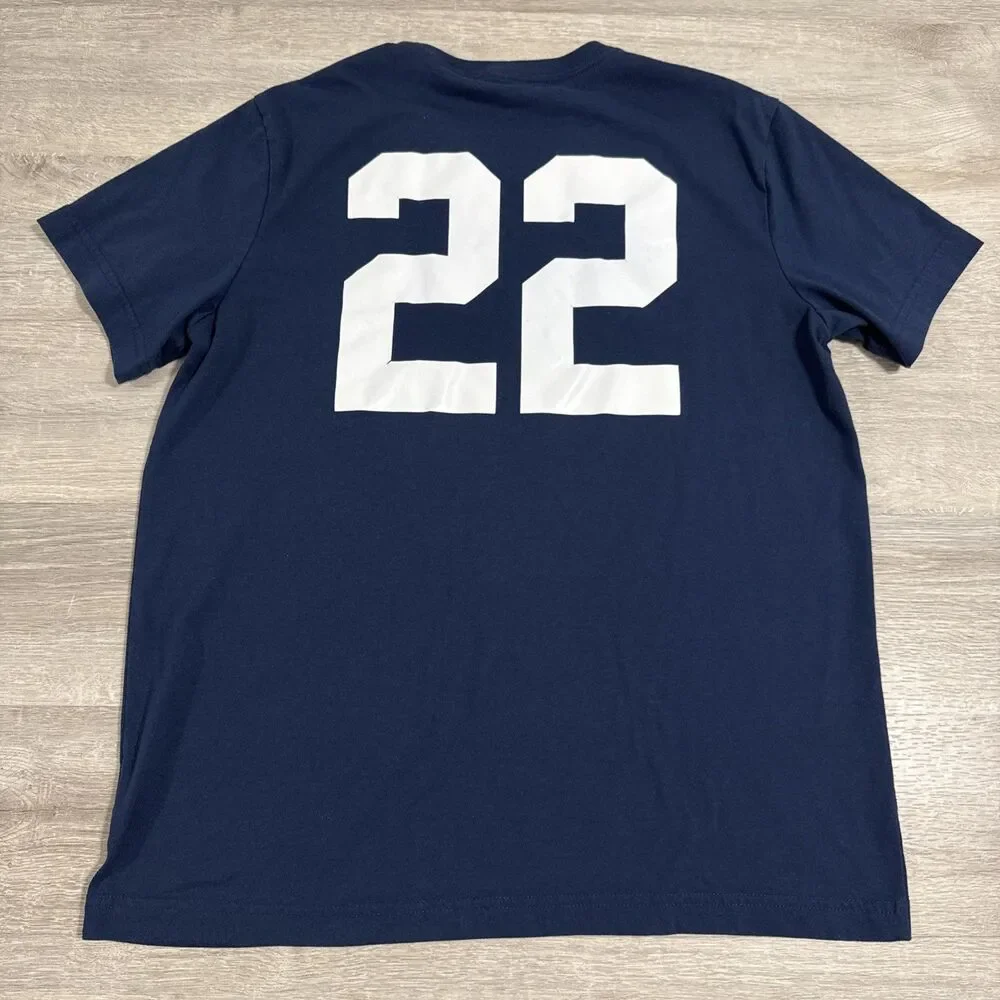 Juan Soto Shirt New York Yankees Two Juan Two Men's Blue Large 65% Polyester
